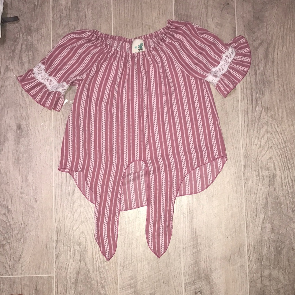 Girls Off shoulder Shirt